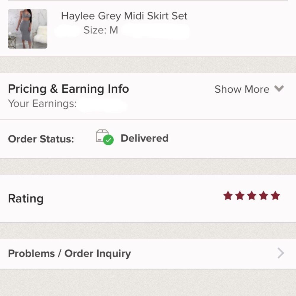 🚨SALE🚨 ONE LEFT Haylee Grey Midi Skirt Set - Picture 7 of 7
